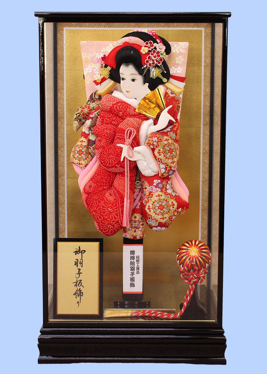 23号押絵羽子板飾り かの子華流水 ケース飾り – 寿鳳人形の東芸