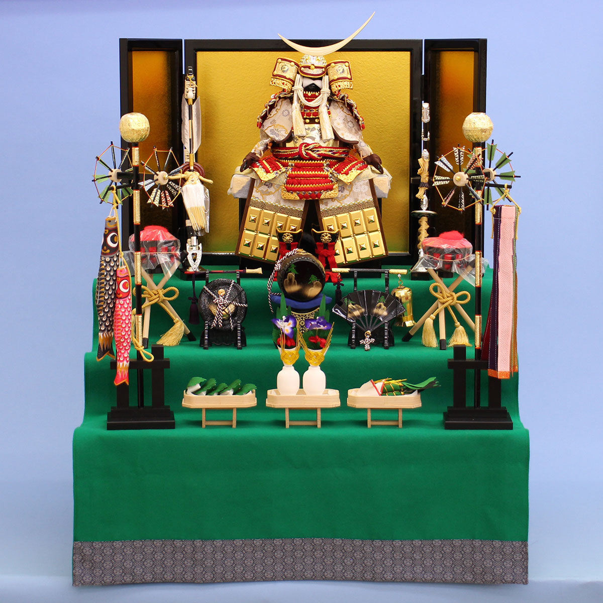 五月人形三段飾りの販売 – 寿鳳人形の東芸