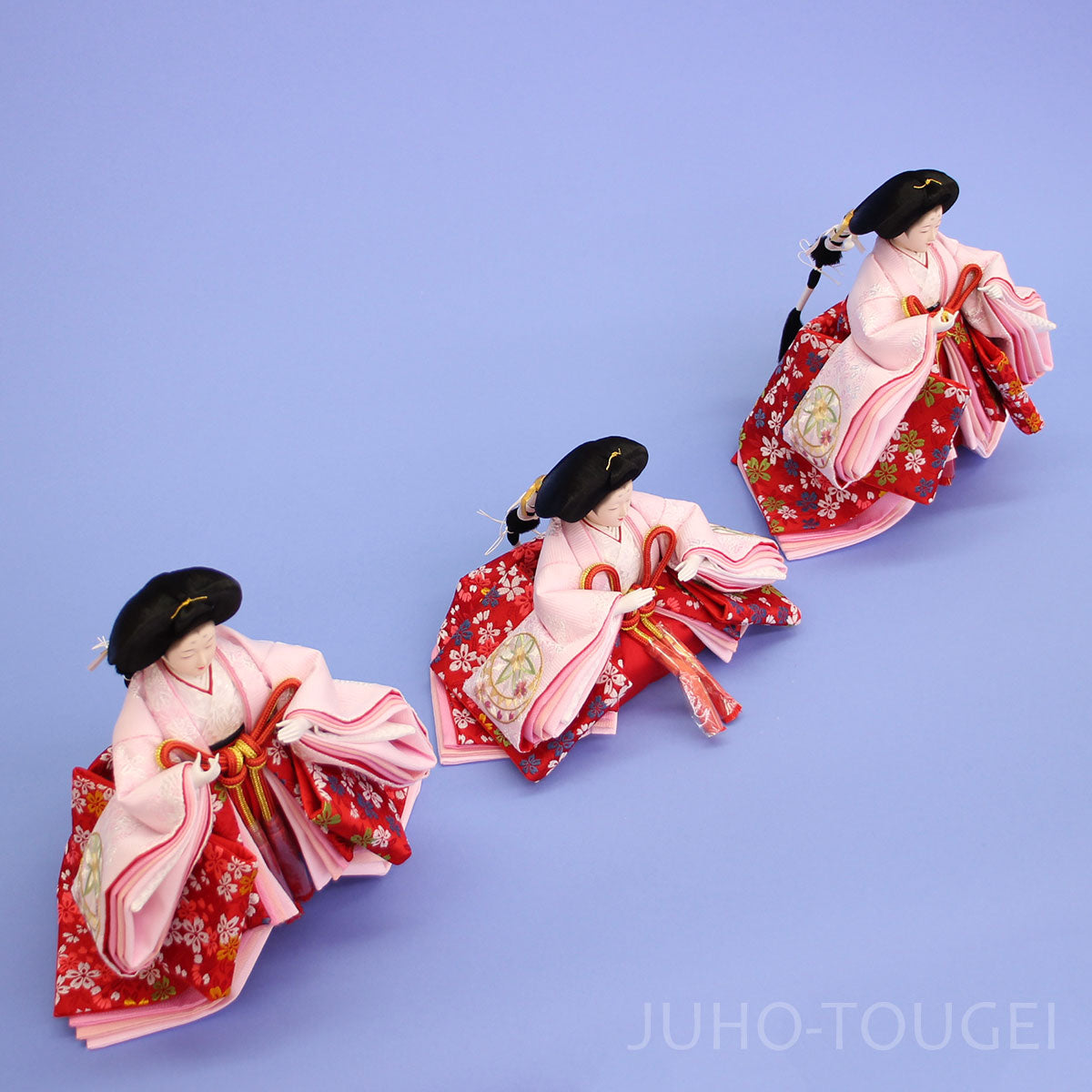 雛人形単品三人官女5 六寸30608-VMG – 寿鳳人形の東芸
