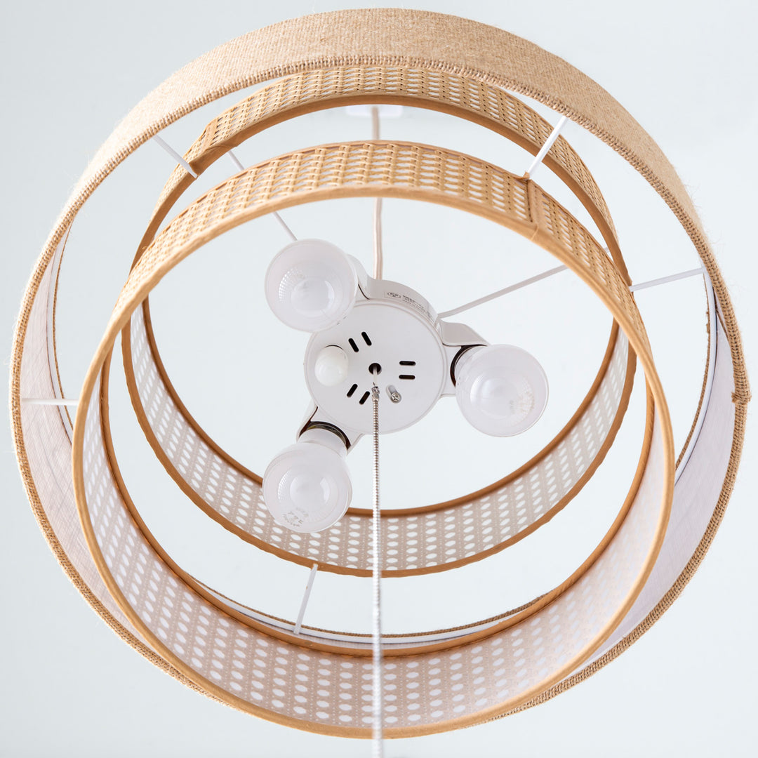 Fabric × Circle バンブー素材をつかった ペンダントライト – KANADEMONO