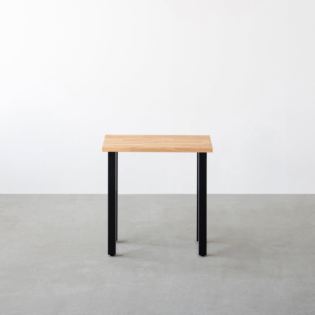 THE TABLE / コンパクトデスク ラバーウッド ナチュラル × Black Steel