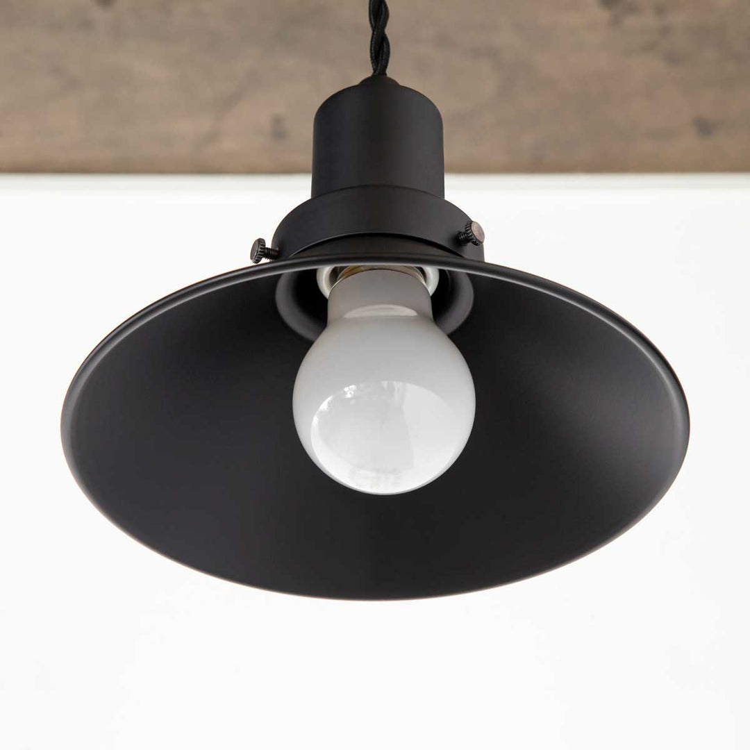 Matte Black Mini Shade Pendant Light – KANADEMONO