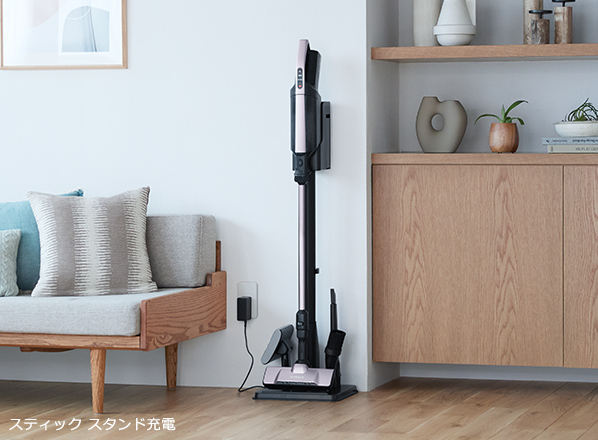 特長：使いやすい ： スティッククリーナー（コードレス式）PKV-BK50L