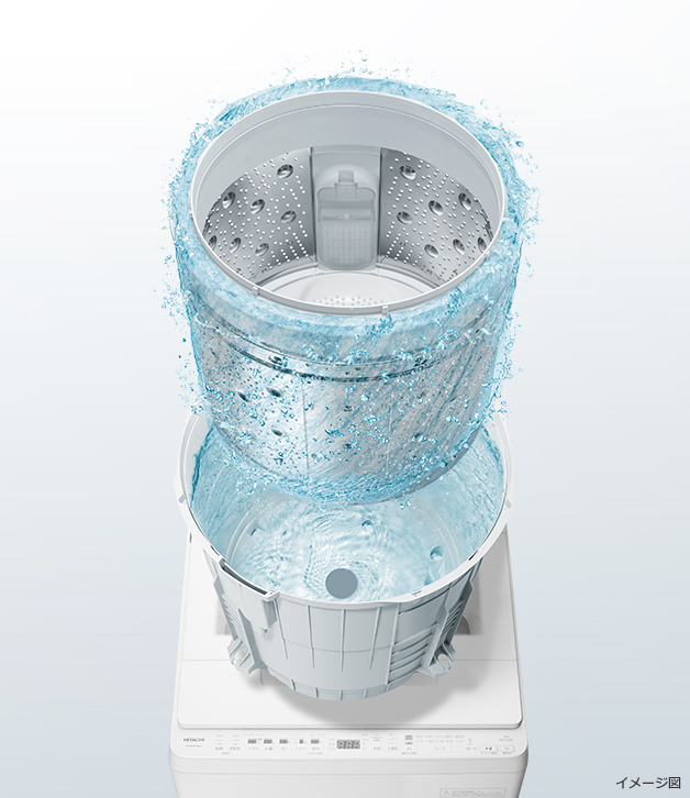 特長：自動おそうじ ： 全自動洗濯機 ビートウォッシュ BW-V70J
