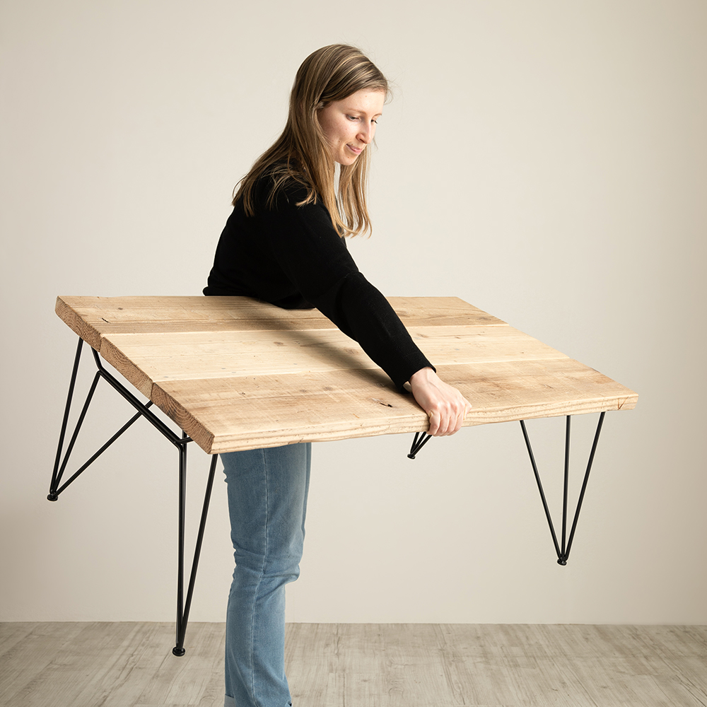 アイアンフレームローテーブル orizuru 家具の製造・販売 友安製作所