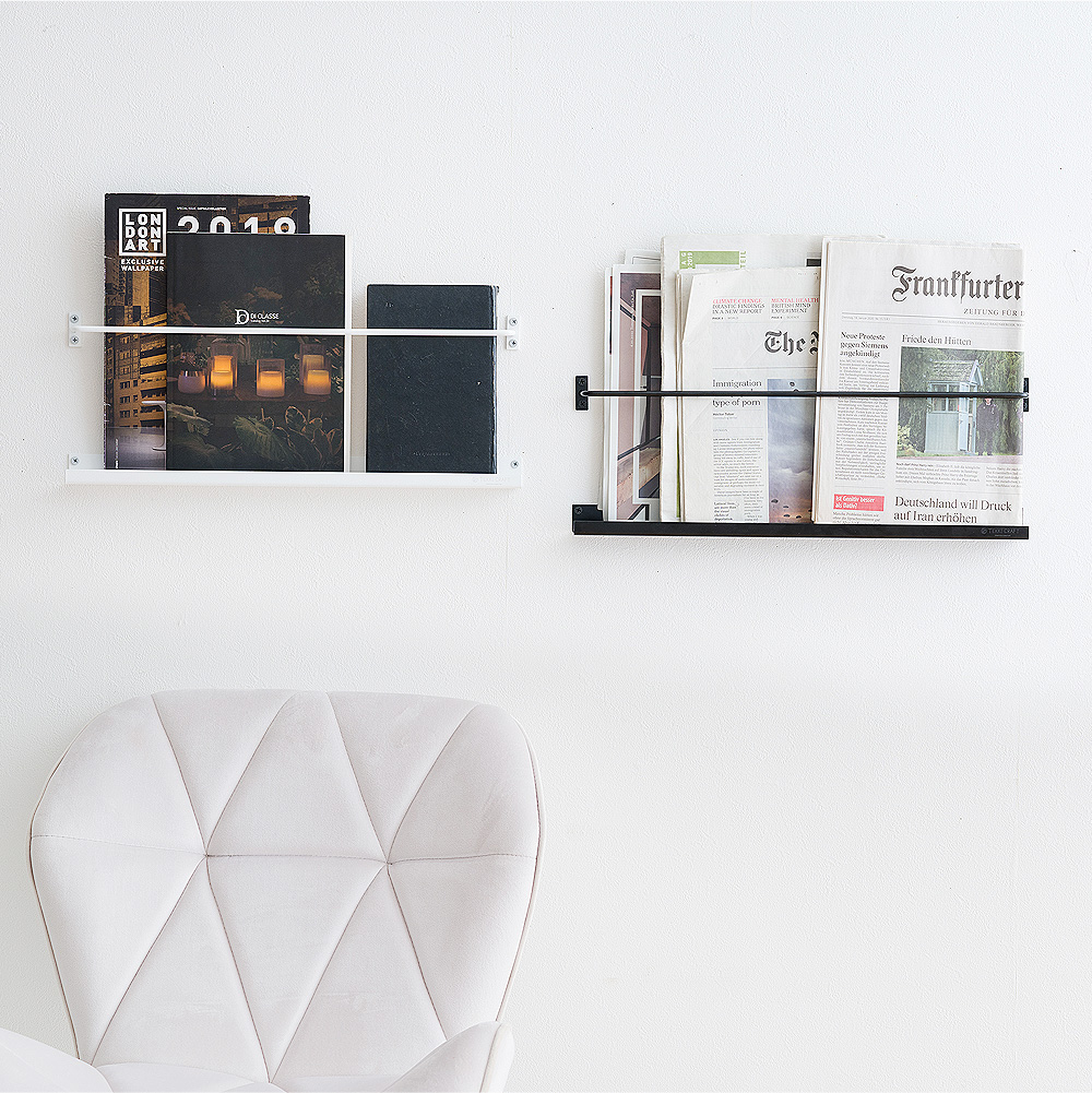 壁付けマガジンラック bun アイアンタイプ 家具の製造・販売 友安製作所