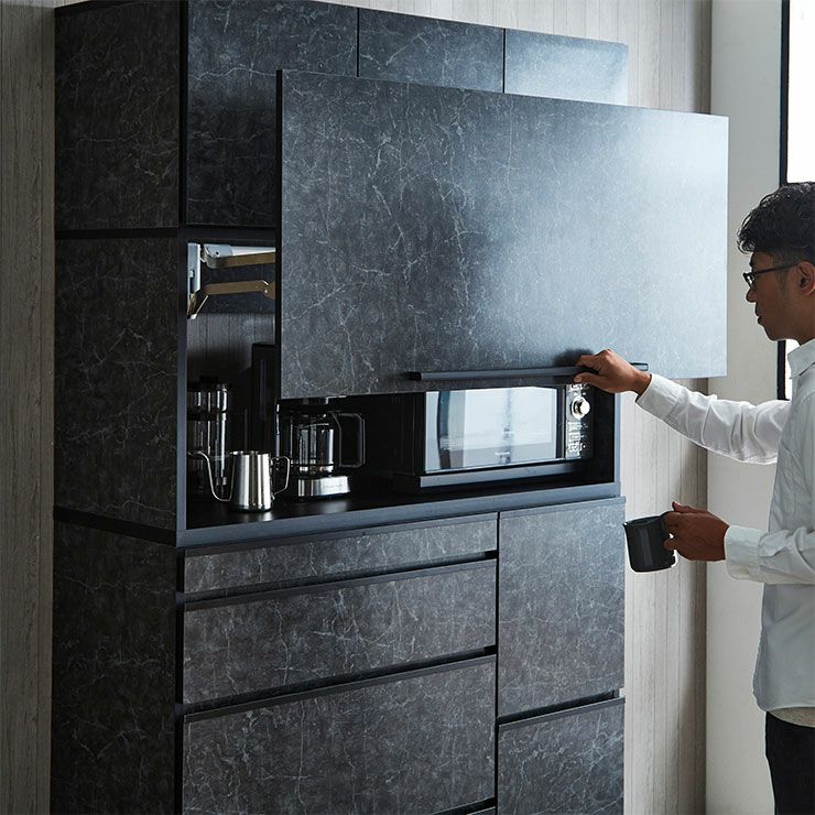 キッチンすっきり ゴチャ付き感ゼロ ナポリ スライドアップタイプ 幅