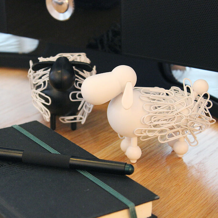 アニマルクリップホルダー Sheep＆poodle 動物 文房具 ひつじ デスク