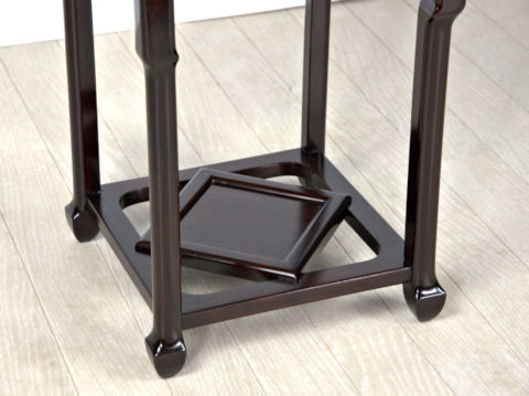 花台: 紫檀 下村作 高卓 盆栽台 高さ47 大阪唐木指物 no.8810 / 唐木