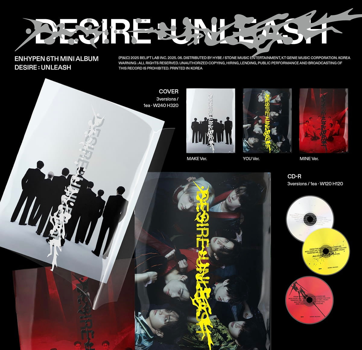ENHYPEN 6TH MINI ALBUM [DESIRE : UNLEASH/STANDARD VER.] – Kawaii Alley