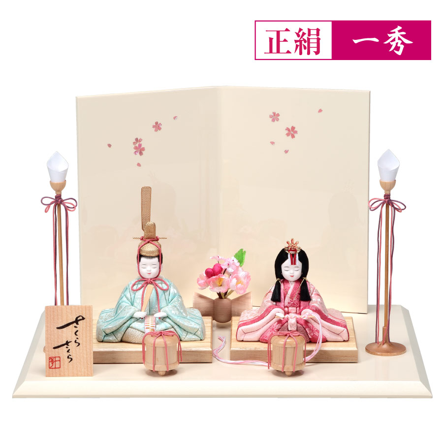 人形の田辺 / 【一秀】木目込雛人形さくらさくら（C106）