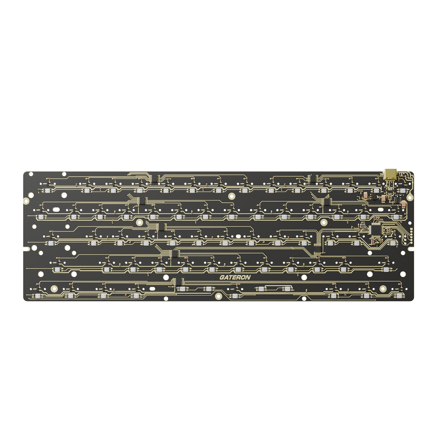 GATERON GT60 PRO Magnetic Keyboard PCBA【スタビ＆フォーム組み立て