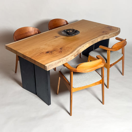 欅一枚板ダイニングテーブル｜鬼童銘木（KIDOMEIMOKU） – 【公式】鬼童