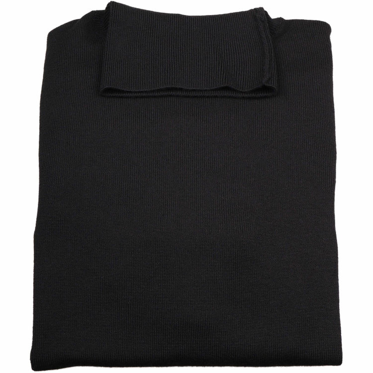 JOHN PEARSE comfort navy】タートルネックニットセーター/ブラック