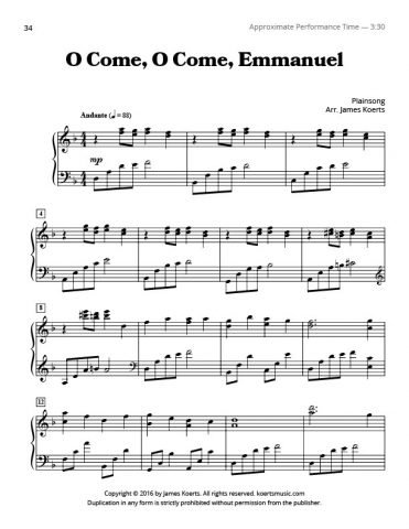 O Come, O Come, Emmanuel – Koerts Music