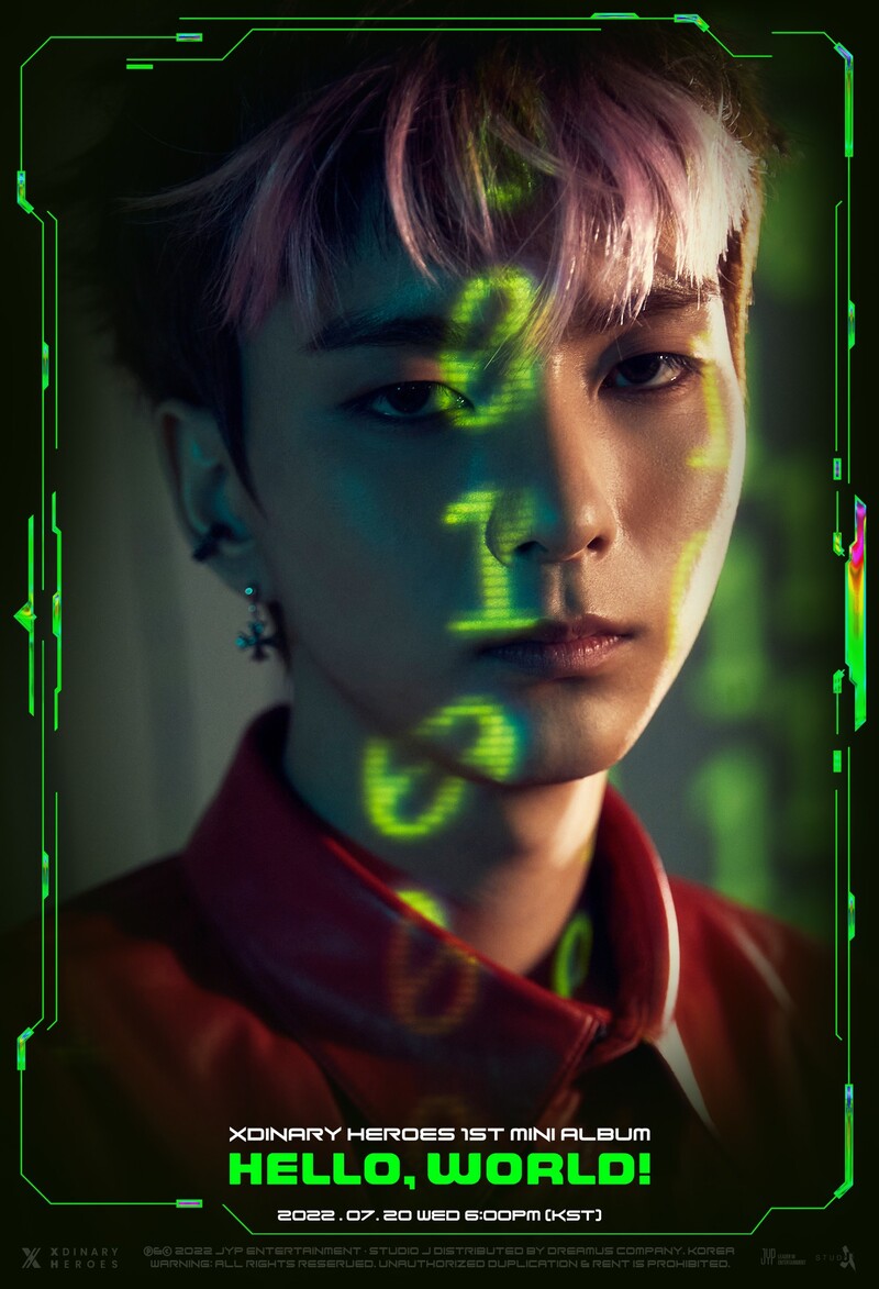 Xdinary Heroes′ O.de′s Individual teaser photos for ′Hello, world