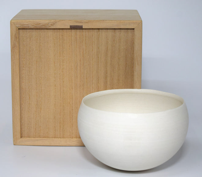 黒田泰蔵「白磁碗」共箱 絵画買取・販売の小竹美術