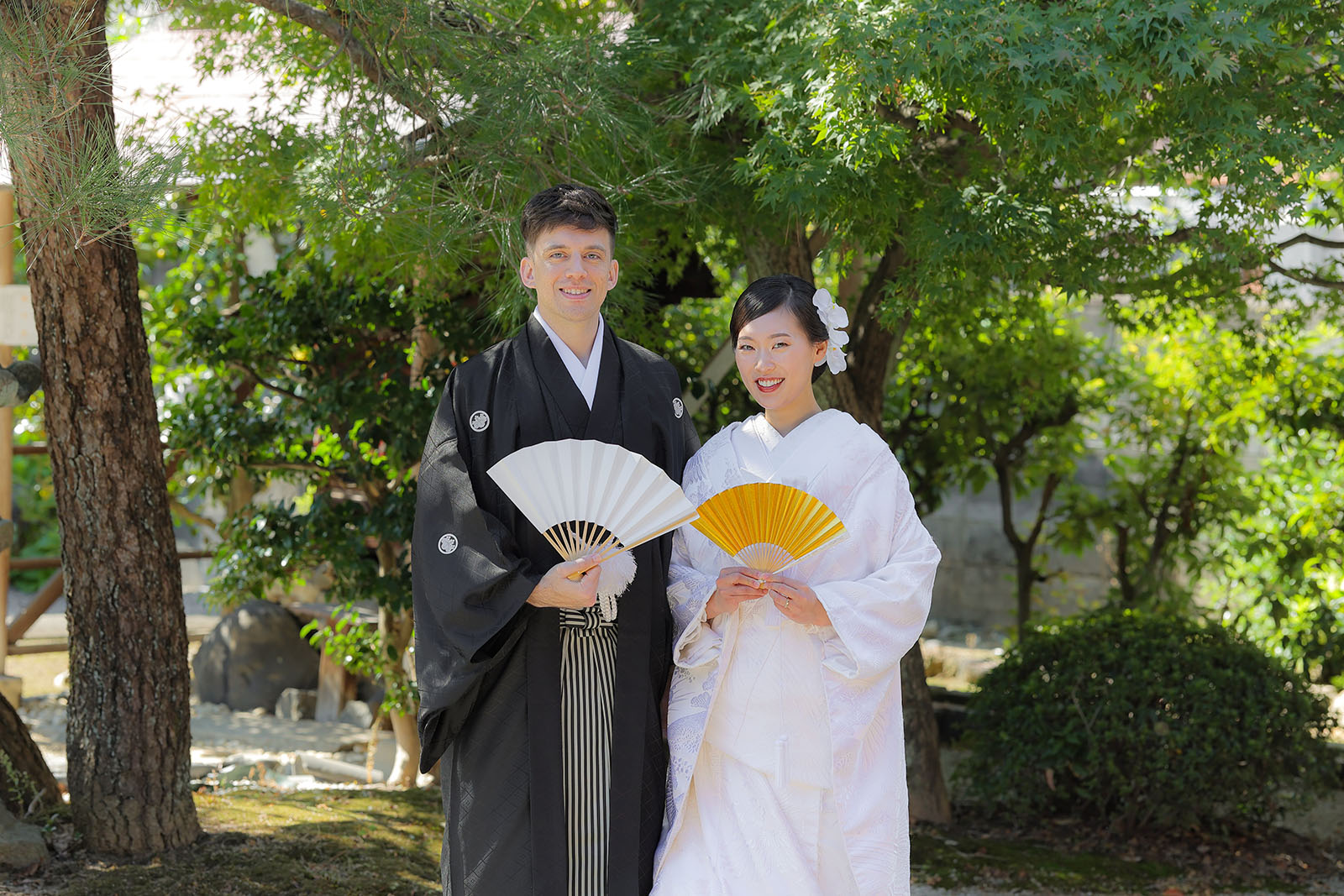 黒の色打掛＆白無垢で京都で和装前撮り | 京都で和装前撮り・フォト