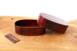 小坂屋漆器店 ｜ 摺り漆 曲げわっぱ 弁当箱（楕円大） 拭き漆 日本製