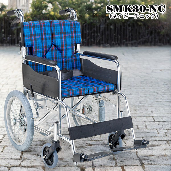 車いす 介助用車椅子 セミオーダー車椅子 SMK30 折りたたみ 背折れ