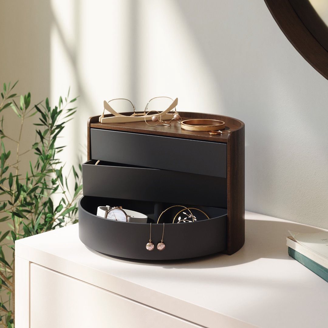 アクセサリートレイ3選】ブラックカラーのトレイでシックに飾る – 商品