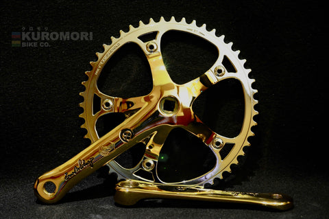 Campagnolo Record Pista Custom in Black Anodize crankset