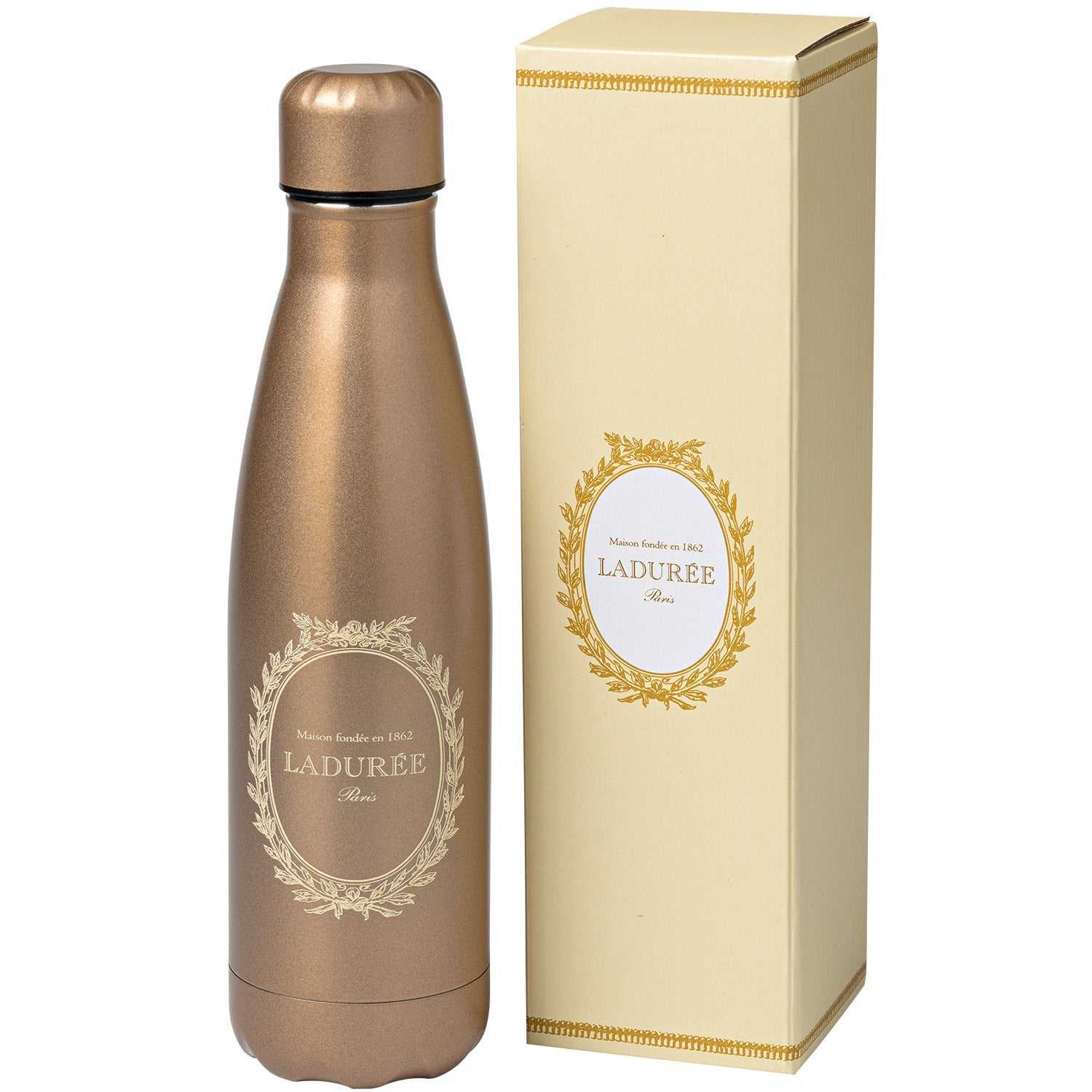 Gold Thermo Water Bottle 500ml | Durable & Stylish – Ladurée Ireland