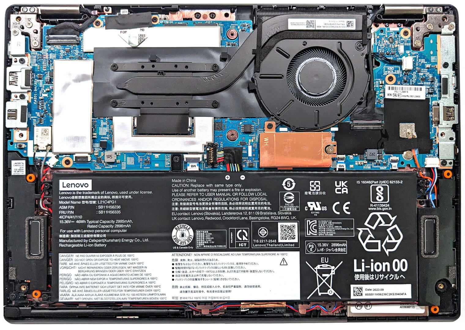 Lenovo ThinkPad L13 Yoga Gen 4 (Intel)の開け方 - 分解と