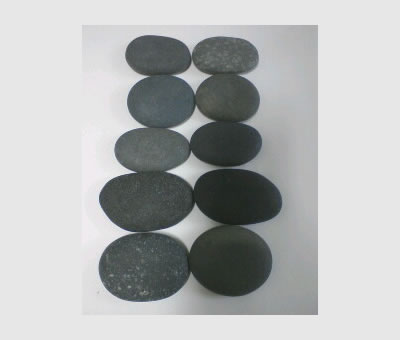 ホットストーン用玄武岩お顔用置石10個セット、フェイシャル、デコルテ