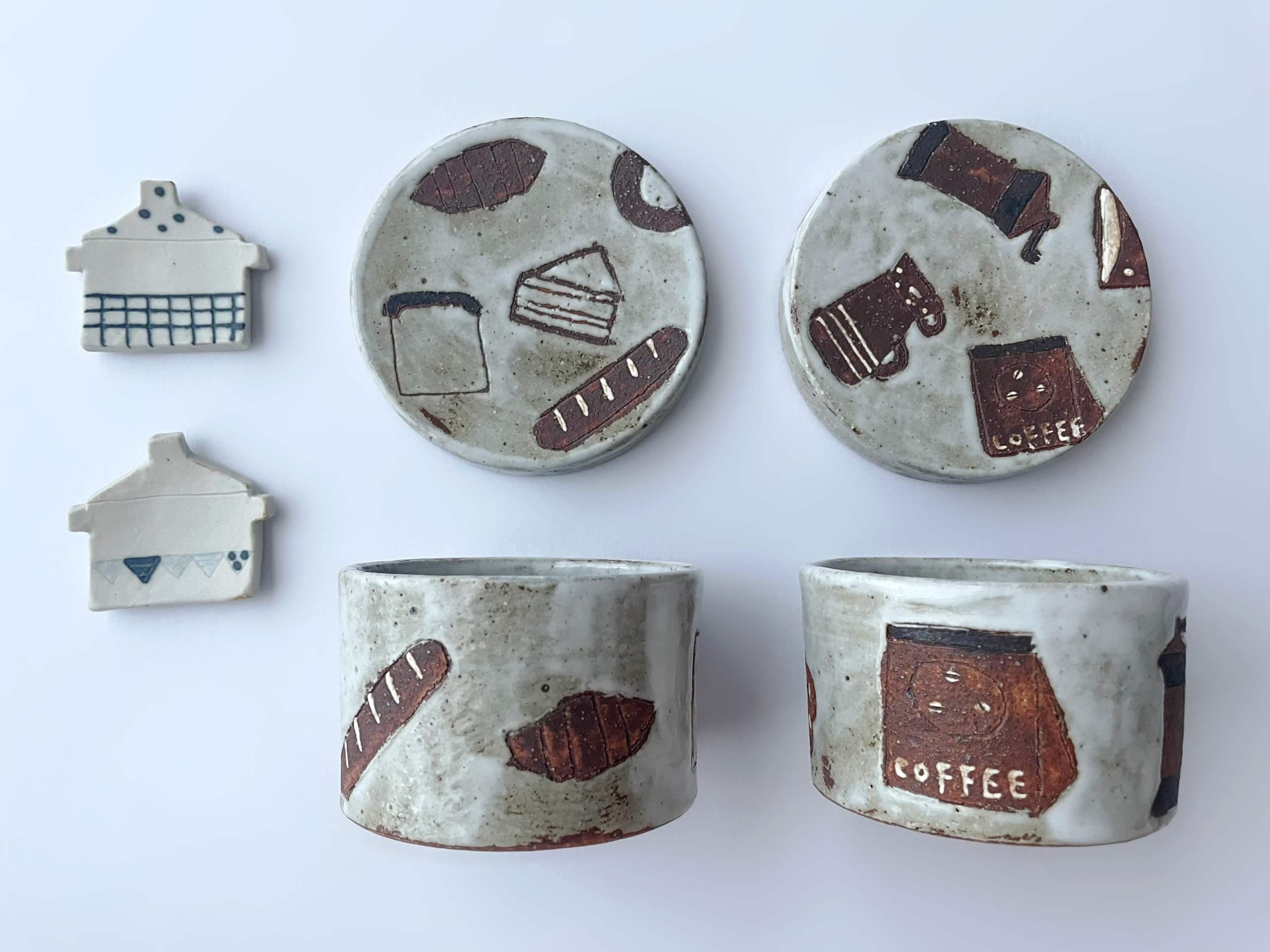 8点】岡崎順子さん・三ツ持啓さん作陶の器etc.購入！＠Eckepunkt