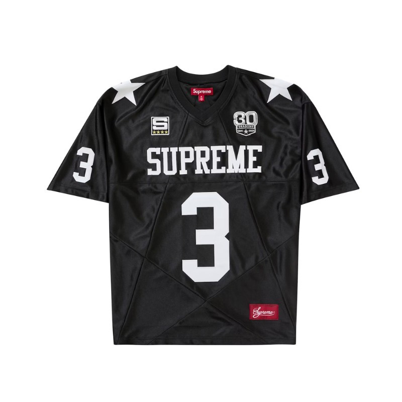 Supreme Star Football Jersey Black | Limited Resell