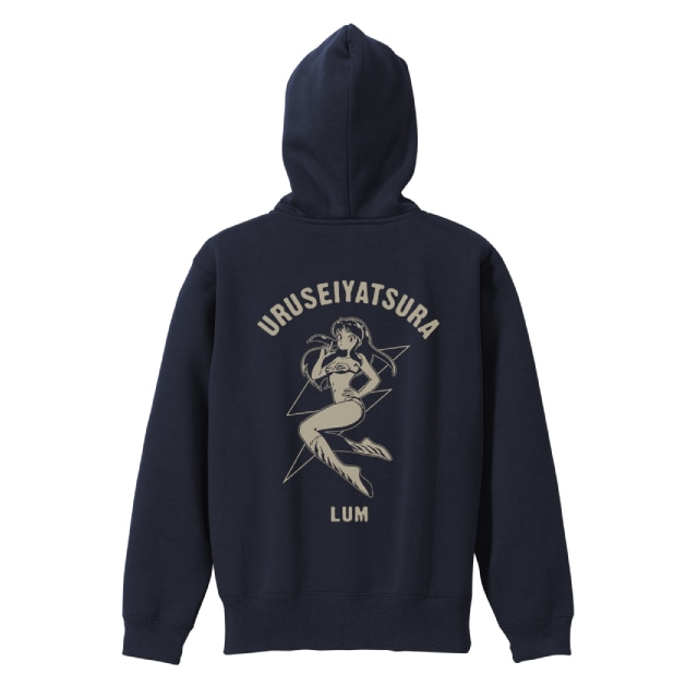 うる星やつら』 ラムの電撃 ジップパーカー NAVY : サンデープレミアム