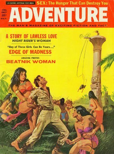 Adventure, Oct 1960 - www.MensPulpMags.com - | Cover paintin… | Flickr