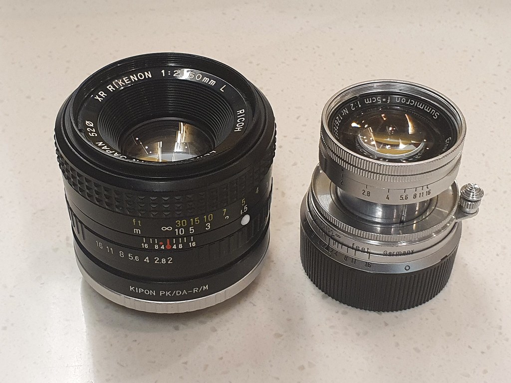 レンズ沼352本目】和製ズミクロンXR RIKENON 50mm F2 Lと沈胴Smmicron