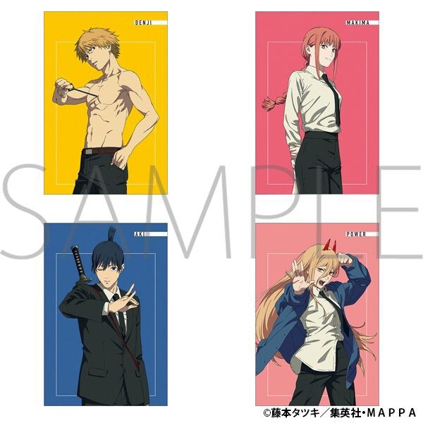 チェンソーマン ポストカードセット4枚セット : アニメ＆漫画 グッズ情報