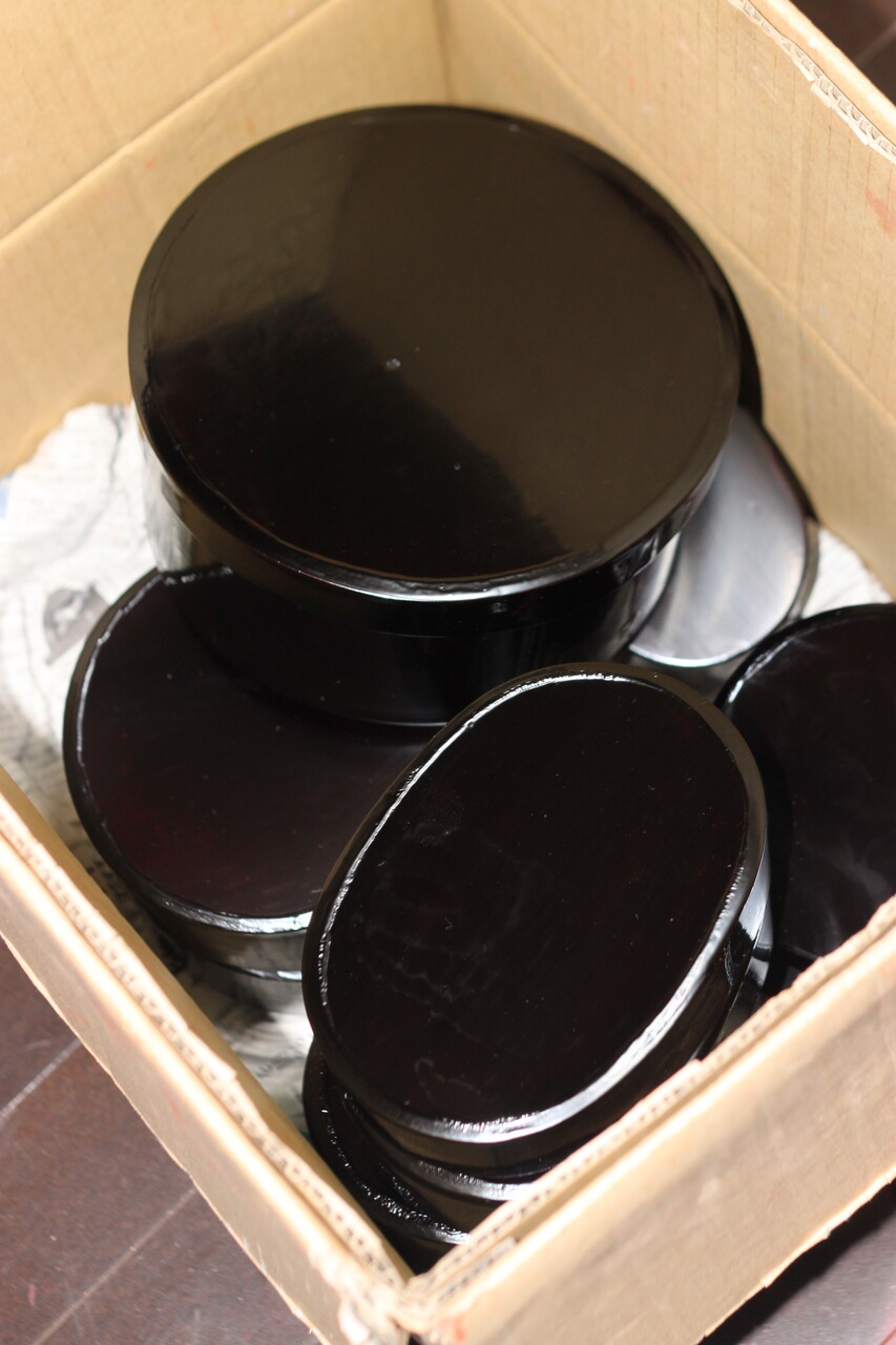 2020冬の井川メンパ塗り直し修理完了と曲げわっぱ修理事業のこと