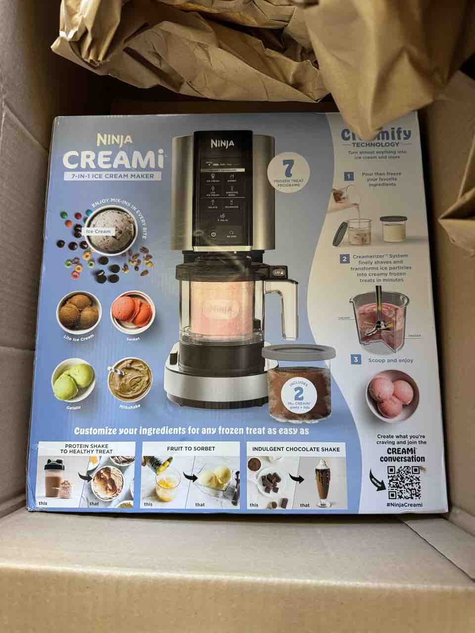 NINJA CREAMi】ヘルシーアイスクリームメーカー!プロテインアイスも
