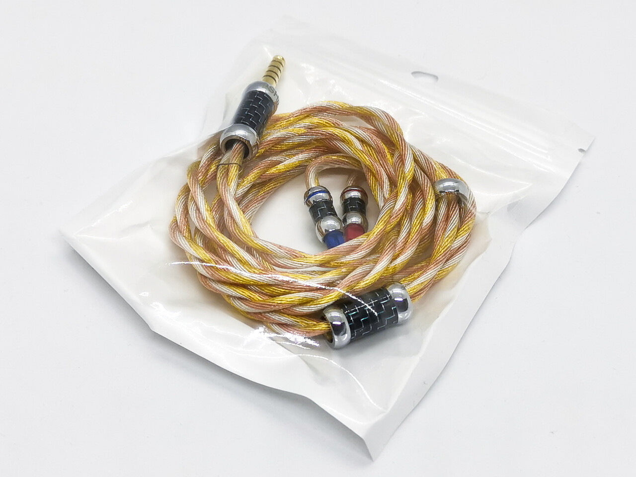 JSHiFi Sasori」 金メッキ&銀メッキ&無酸素銅ミックスLitz線ケーブル