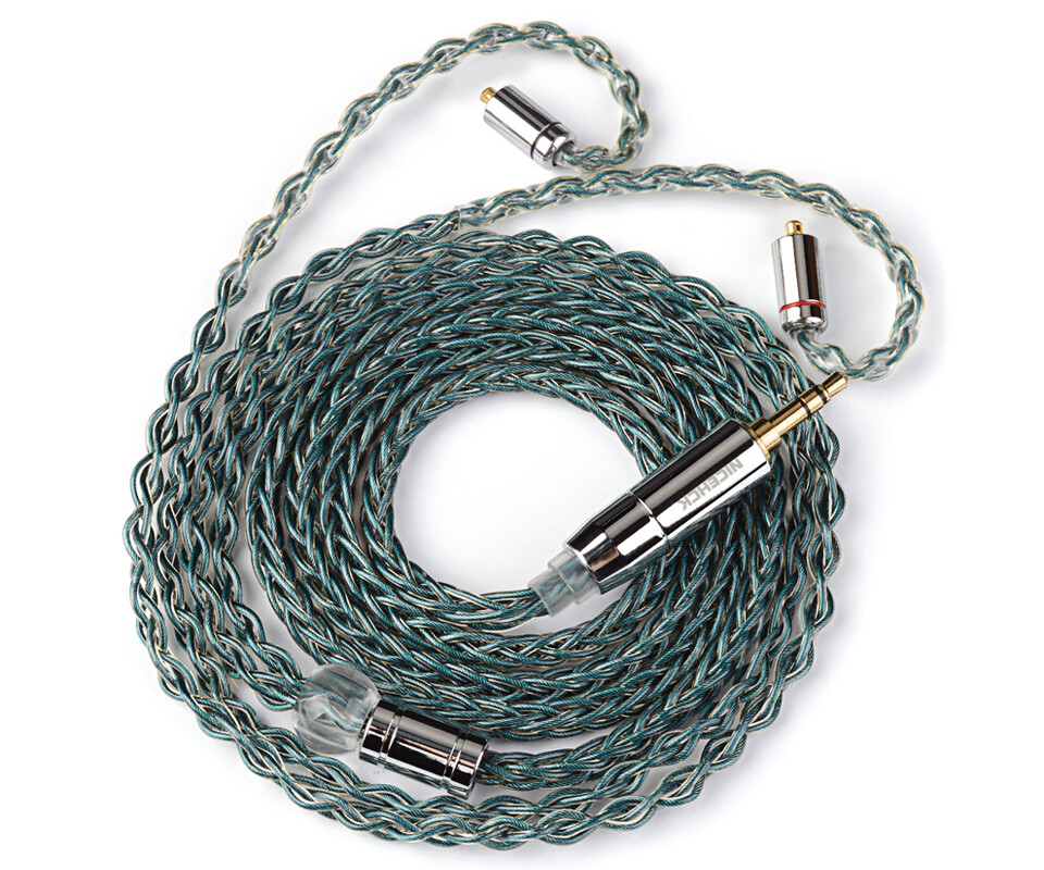 NICEHCK SuperCyan」 7N OCC(高純度単結晶銅) + OCC銀合金 リッツ線 8