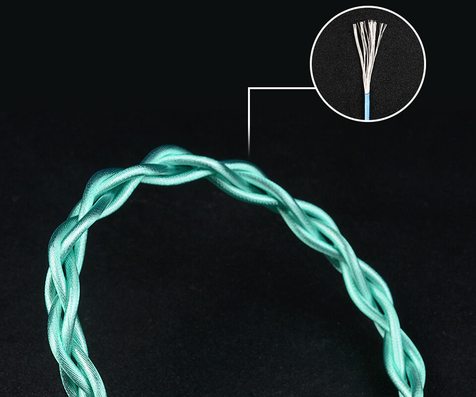 NICEHCK Season」7N OCC銀メッキ線 3-in-1プラグ式ケーブル ／ 4色