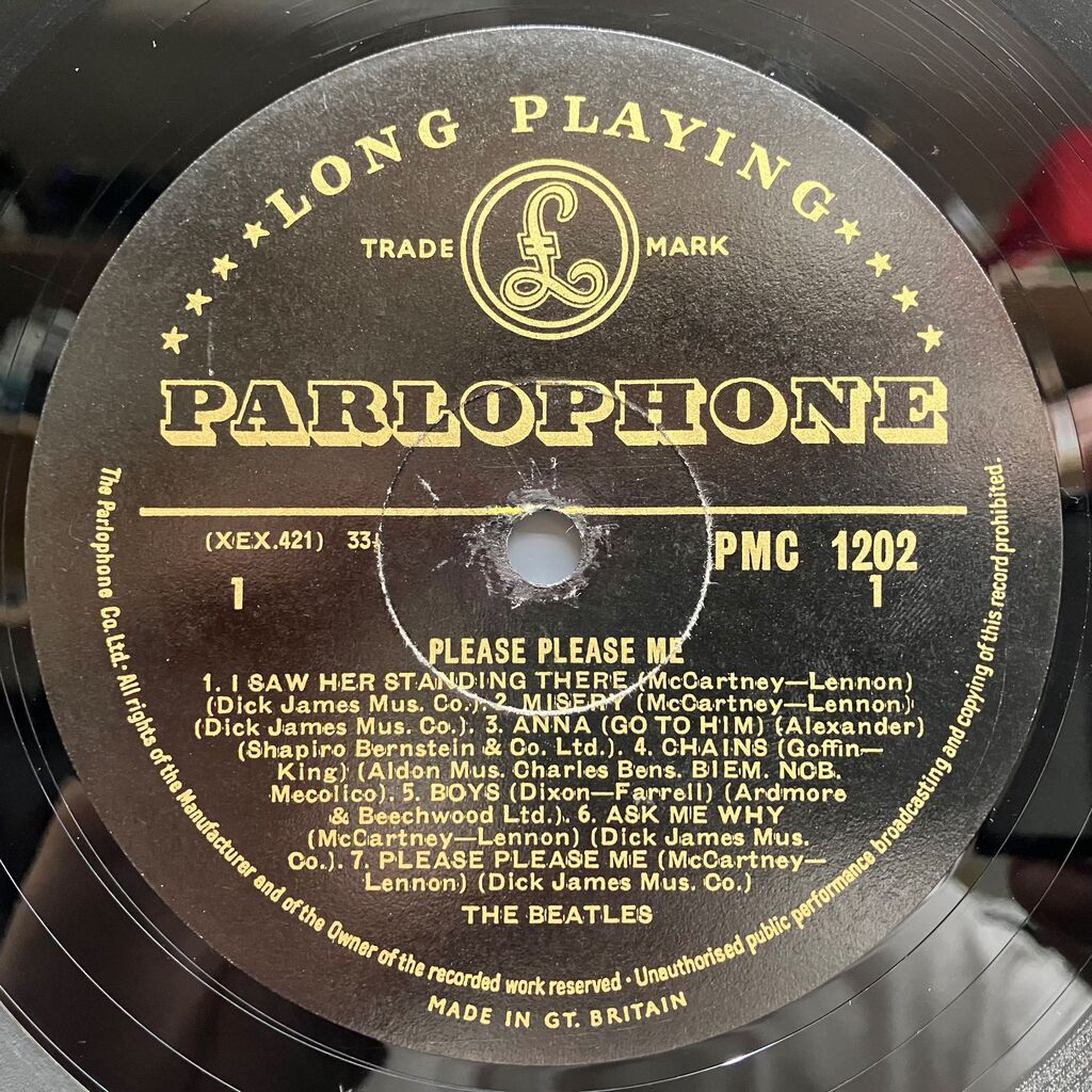 4/30(日) ビートルズ廃盤レコードセール PLEASE PLEASE ME ゴールド