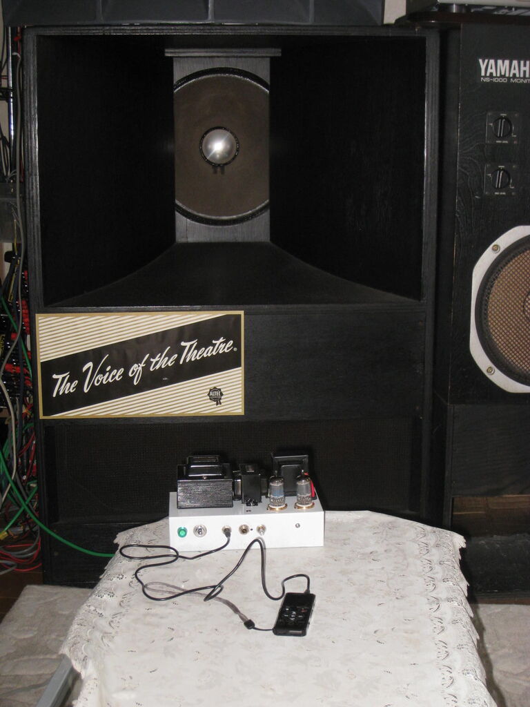 12AU7パラシングルアンプの製作・・・④完成 : 真空管ラジオ修理