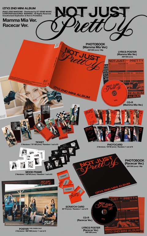 izna】 2nd Mini Album 『Not Just Pretty』日本限定特典付きで販売