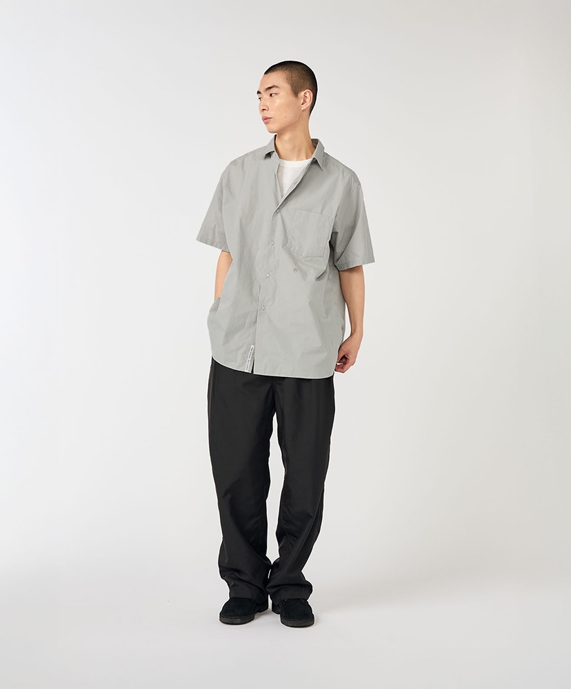 Regular Collar Wind S/S Shirt(0(WOMEN) H/グレー): nanamica