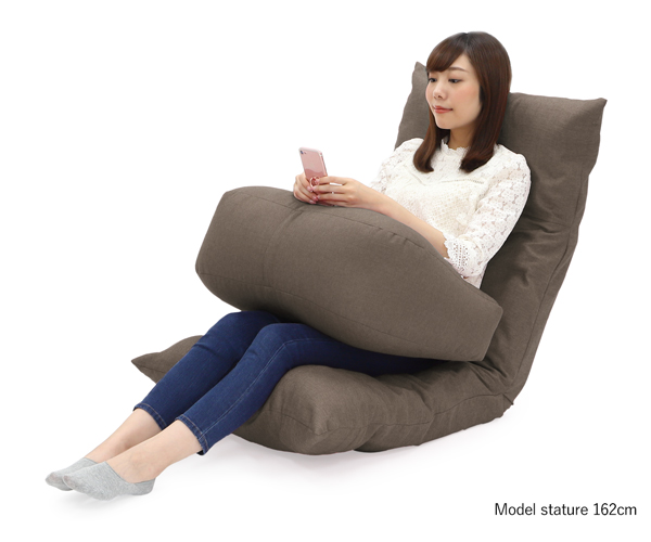 ミラビーズ スマホ＆ゲーム アームレストクッション マイン｜国産 座椅