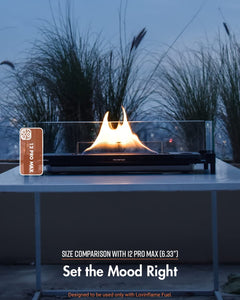 Mountain Tabletop Fire Pit 240A (w/ Glass Guard) | Lovinflame