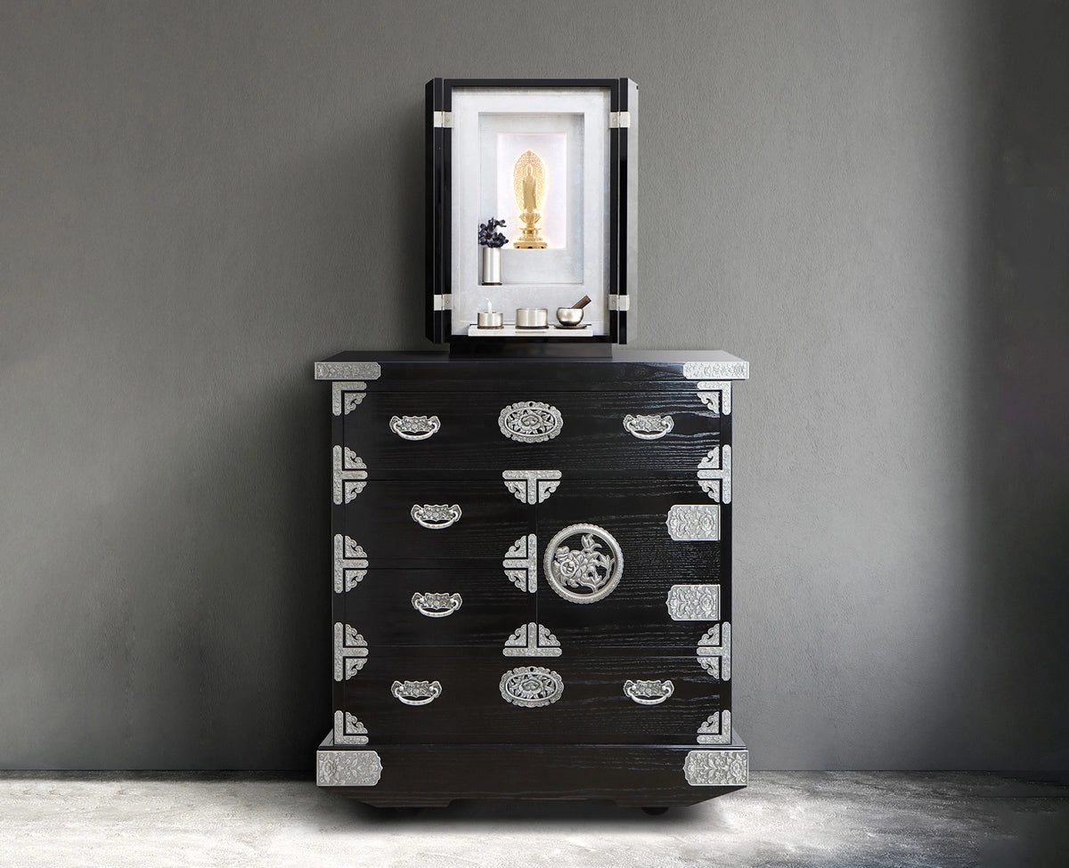 吉野民芸 車箪笥 黒色【和箪笥】 | 仏壇台・家具の通販 | インテリア