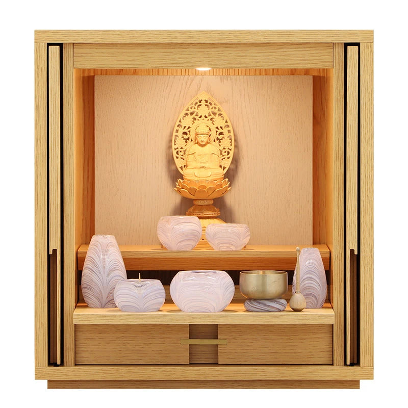 モダン仏壇 TSUDOU オーク×錫色 | お仏壇の通販 | インテリア仏壇