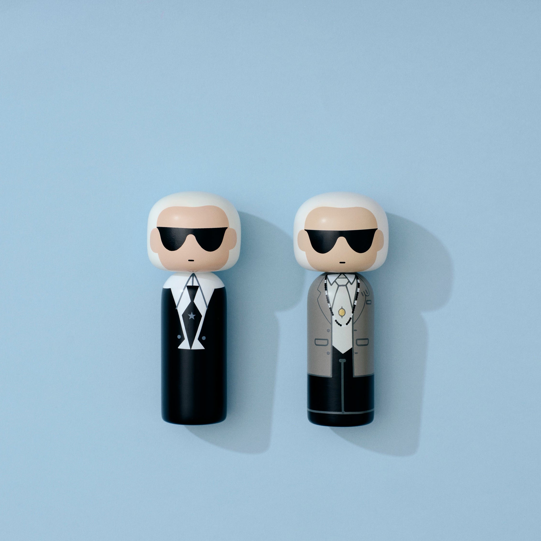 Limited Edition Kokeshi Doll Inspired by Karl's Iconic Style