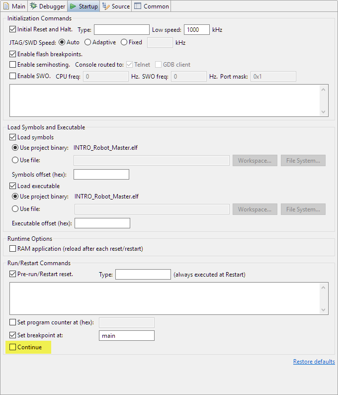 Workaround for “Error in final launch sequence: Cannot execute